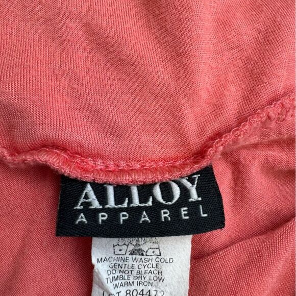 Alloy Apparel Women's A-Line Maxi Skirt Sheer Tall Flowy S SM Small Coral Salmon - Picture 6 of 9